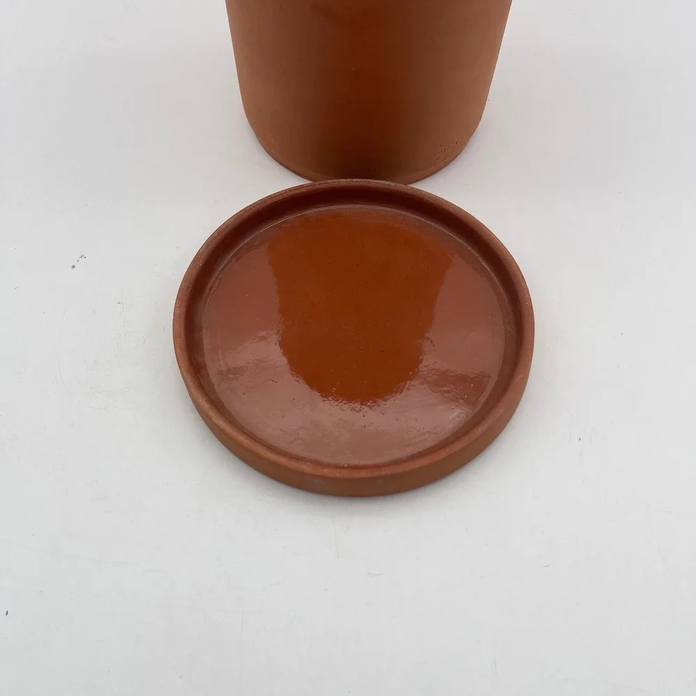 Terracotta Wine Cooler Natural Clay Evaporative Chiller with Drip Tray Base